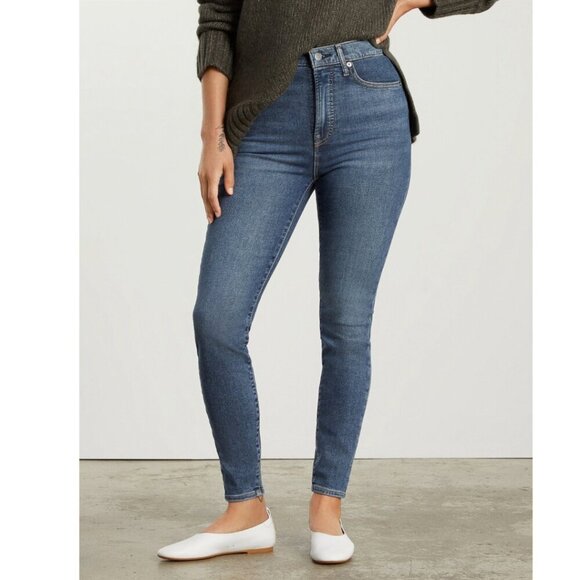 Everlane | The Way-High Skinny Jean In Authenic Blue - Picture 2 of 12